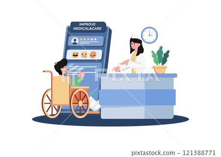 Retail store manager using customer feedback to improve store layout and merchandise selection. 121388771