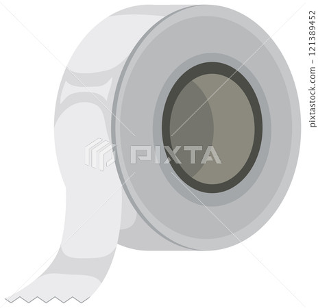 Minimalist Toilet Paper Roll Illustration Minimalist Toilet Paper Roll Illustration 121389452