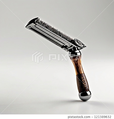 Modern Razor Isolated on White Background Generative AI illustration 121389632