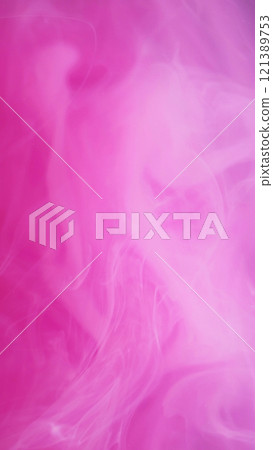Color steam. Smoke floating. Defocused bright pink cloud splash paint ink mist vortex vapor flowing moving on abstract art background. Color steam. Smoke floating. Defocused bright pink cloud splash paint ink mist vortex vapor flowing moving on abstract art background. 121389753