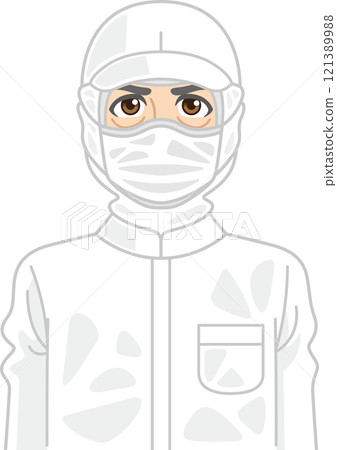 Male worker in clean room (middle-aged) 121389988