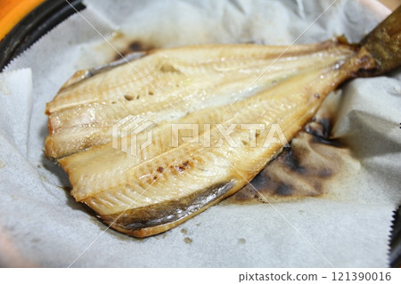 Atka mackerel cooked in a microwave oven Atka mackerel cooked in a microwave oven 121390016