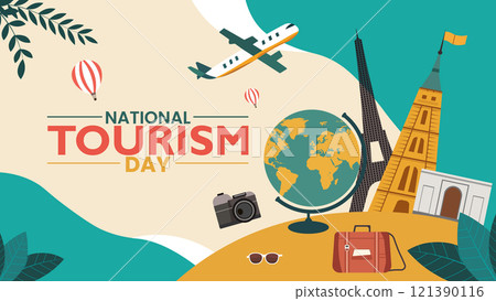 National tourism day design templet world 121390116