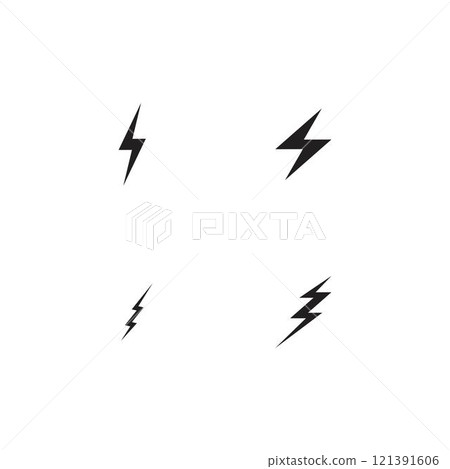 power lighting electric icon logo power lighting electric icon logo 121391606