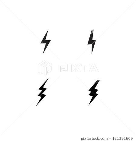 power lighting electric icon logo power lighting electric icon logo 121391609