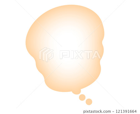 A fluffy, warm-looking speech bubble 2 121391664