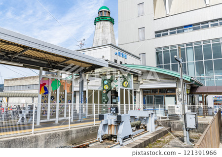 Sakaiminato City, Tottori Prefecture JR Sakaiminato Station on a clear day 121391966