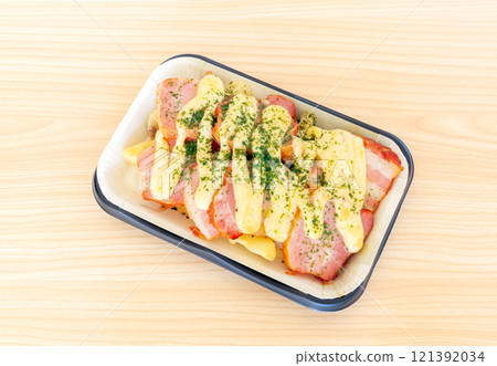 Bacon and potato cheese grill (oven dish) 121392034