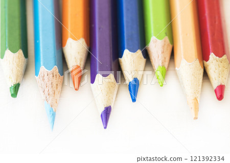 colorful pencil stick for drawing arrangement flat lay style colorful pencil stick for drawing arrangement flat lay style 121392334