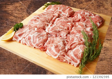 國產豬肩腰肉片 121392395