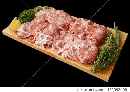 國產豬肩腰肉片 121392408