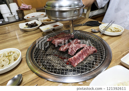 Korean beef bbq. grilled ribs Korean beef bbq. grilled ribs 121392611