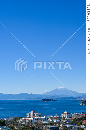 從神奈川縣逗子市廣山遠眺富士山 121393568