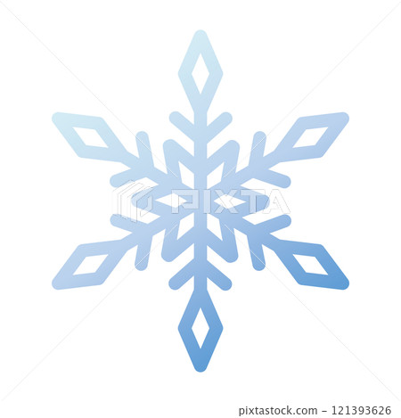 Blue snowflake illustration 121393626