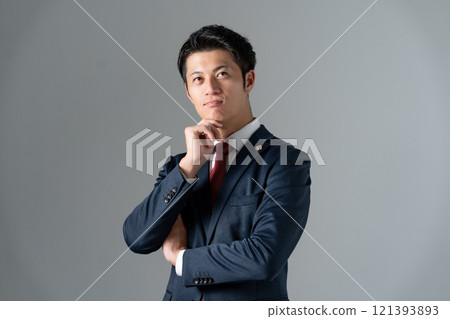 Middle-aged male lawyer worried 121393893