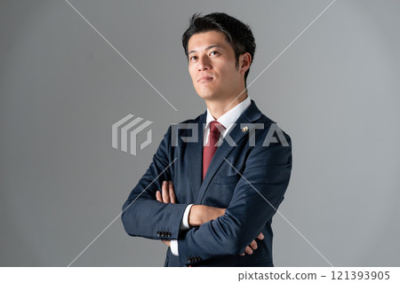 Middle-aged male lawyer worried Middle-aged male lawyer worried 121393905