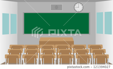 簡單的學校教室背景素材 121394027
