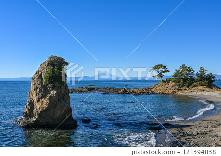 Mount Fuji from Tateishi Park in Yokosuka, Kanagawa Prefecture 121394038