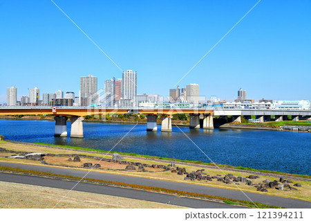 新荒川大橋/荒川展望川口市（東京都北區） [2024.11] 121394211