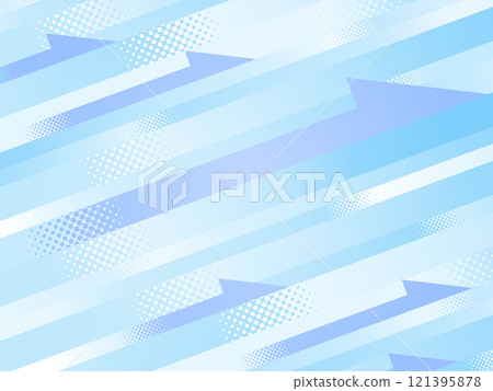 藍色箭頭背景向右上升 121395878