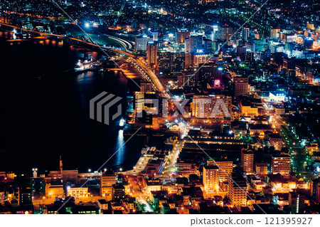 A fantastic night view from Mount Hakodate 121395927