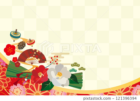 新年的卡片背景 121396394