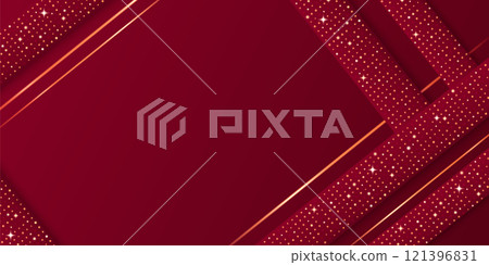 Red luxury background with golden details 121396831
