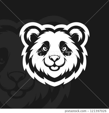 Panda head, illustration mascot design Panda head, illustration mascot design 121397026