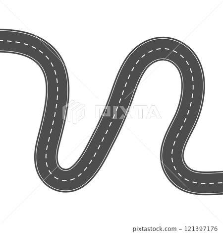 Road. The highway. Paved highway for the movement of cars. Road infrastructure Road. The highway. Paved highway for the movement of cars. Road infrastructure 121397176