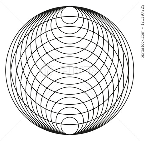 abstract sphere with circle abstract sphere with circle 121397225