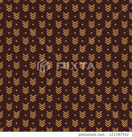 Seamless arrow pattern for fans, prints, textures, creative ideas for packaging, clothing and decorative elements 121397542
