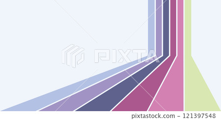 The perspective line. Colorful vintage stripes in retro style. template for backgrounds, banners, posters and creative design in vintage style The perspective line. Colorful vintage stripes in retro style. template for backgrounds, banners, posters and creative design in vintage style 121397548