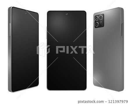 Smartphone, mobile phone, smartphone, front and back 3 Smartphone, mobile phone, smartphone, front and back 3 121397979