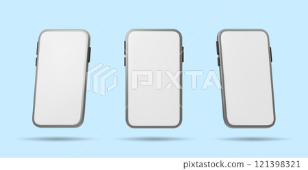 3d Realistic set of Mockup Mobile Phone. Vector illustration. 3d Realistic set of Mockup Mobile Phone. Vector illustration. 121398321