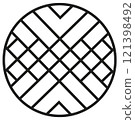 modern round frame with circles 121398492