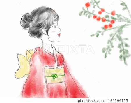 日本新年 121399195