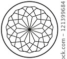 geometric pattern with circles 121399684