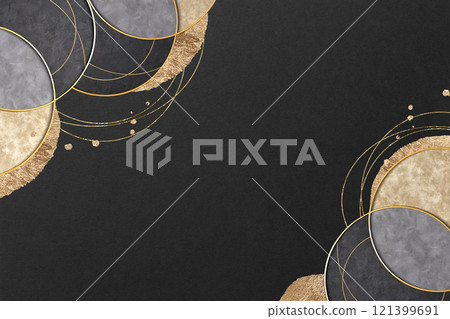 Elegant western-style frame on a black background 121399691