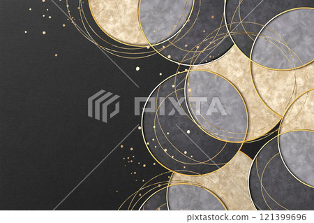 黑色背景上的優雅西式框架 121399696