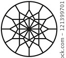geometric pattern with circles 121399701