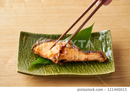 烤新鮮鮭魚片，北海道產白鮭魚 121400015