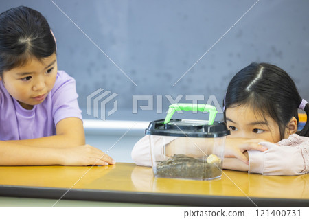 小學生觀察昆蟲籠 小學生觀察昆蟲籠 121400731