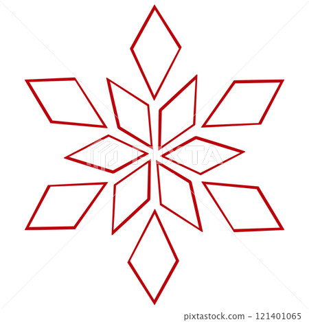 A simple and cute red crystal illustration A simple and cute red crystal illustration 121401065
