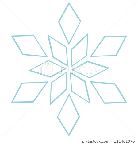 A simple and cute light blue crystal illustration A simple and cute light blue crystal illustration 121401070