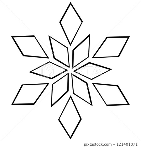 Black simple and cute crystal illustration Black simple and cute crystal illustration 121401071