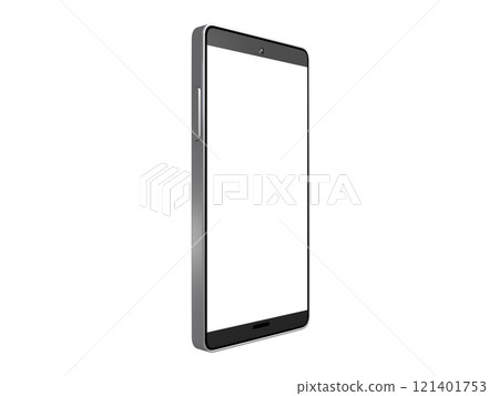 Smartphone, mobile phone, smartphone, centered, with mask, for compositing 121401753