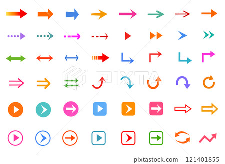 Arrow colorful set 121401855