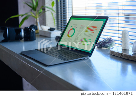 Desk with PC Desk with PC 121401971