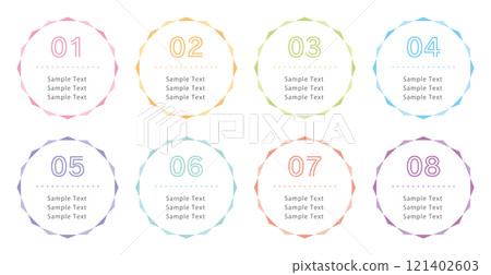Numbering Simple Frame Set Numbering Simple Frame Set 121402603
