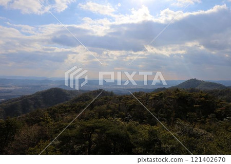 The view from Kinojo Castle [Okayama] 121402670